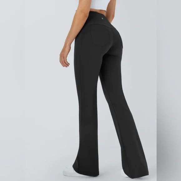 HALARA Black Flare Boot Cut Pants - Picture 2 of 7